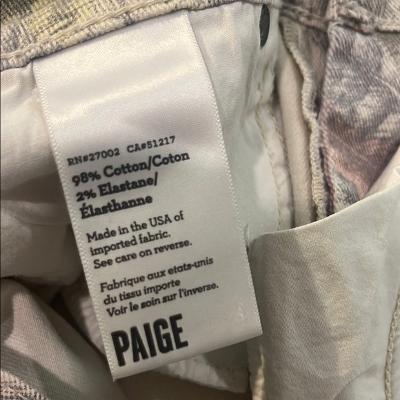 PAIGE x LIBERTY Shorts Womens Size 29 Ivory Feathers Silverlake
Cut-Off Denim - Picture 2 of 8